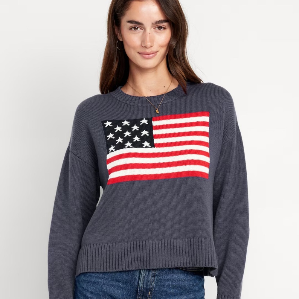 Old Navy Sweater with American Flag